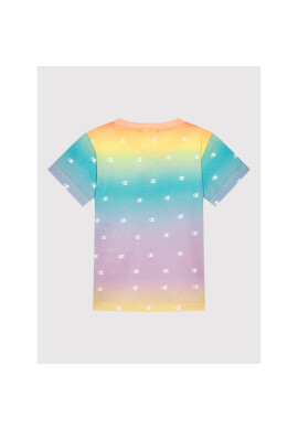 Champion Тишърт Contrast Script Logo 404312 Бял Regular Fit - Pepit.bg