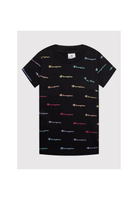Champion Тишърт Contrast Script Logo 404312 Черен Regular Fit - Pepit.bg