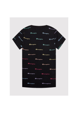Champion Тишърт Contrast Script Logo 404312 Черен Regular Fit - Pepit.bg