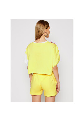 Champion Тишърт Croptop 112767 Жълт Custom Fit - Pepit.bg