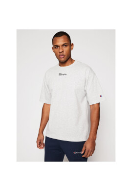 Champion Тишърт Deconstructed C Logo 214420 Сив Custom Fit - Pepit.bg