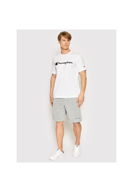Champion Тишърт Embroidered 217814 Бял Regular Fit - Pepit.bg