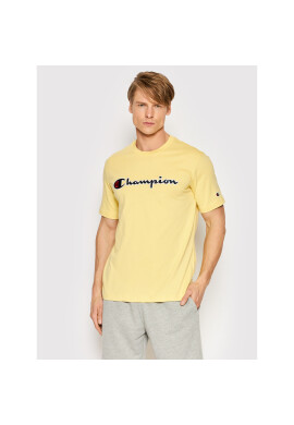 Champion Тишърт Embroidered 217814 Жълт Regular Fit - Pepit.bg
