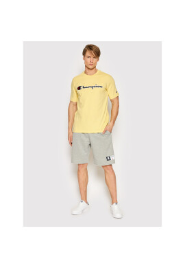Champion Тишърт Embroidered 217814 Жълт Regular Fit - Pepit.bg