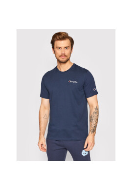 Champion Тишърт Embroidered Script Logo 217813 Тъмносин Comfort Fit - Pepit.bg