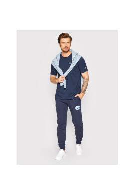 Champion Тишърт Embroidered Script Logo 217813 Тъмносин Comfort Fit - Pepit.bg