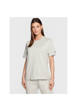 Champion Тишърт Logo 115498 Сив Regular Fit - Pepit.bg