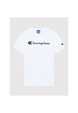 Champion Тишърт Logo 305770 Бял Regular Fit - Pepit.bg