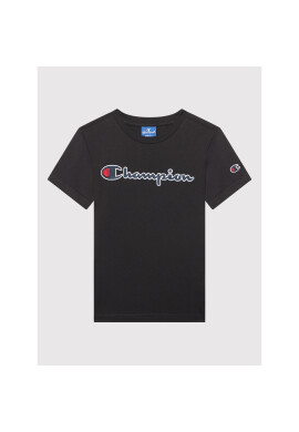 Champion Тишърт Logo 305770 Черен Regular Fit - Pepit.bg