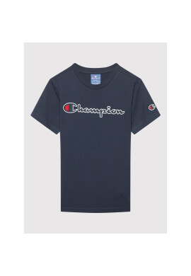 Champion Тишърт Logo 305770 Тъмносин Regular Fit - Pepit.bg
