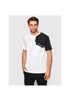Champion Тишърт Patchwork 216558 Бял Regular Fit - Pepit.bg