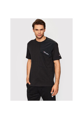 Champion Тишърт Patchwork 216558 Черен Regular Fit - Pepit.bg