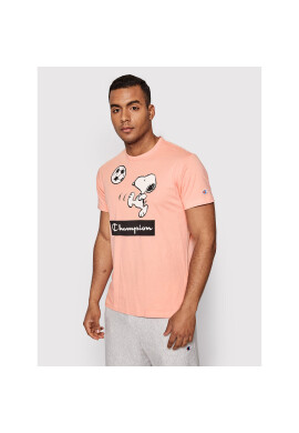 Champion Тишърт Peanuts™ Graphic 217808 Розов Regular Fit - Pepit.bg