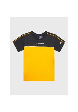 Champion Тишърт Piping Block 306148 Жълт Regular Fit - Pepit.bg