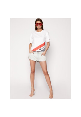 Champion Тишърт Print 112765 Бял Regular Fit - Pepit.bg