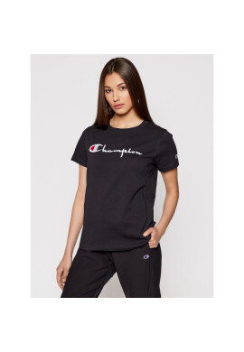 Champion Тишърт Script Logo 110992 Черен Heritage Fit - Pepit.bg