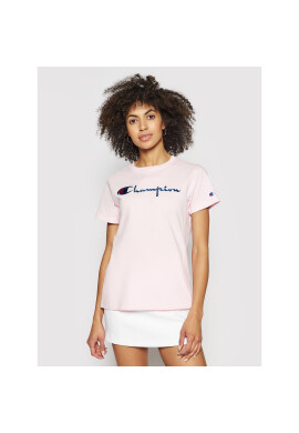 Champion Тишърт Script Logo 110992 Розов Heritage Fit - Pepit.bg