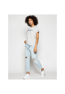 Champion Тишърт Script Logo 110992 Сив Heritage Fit - Pepit.bg