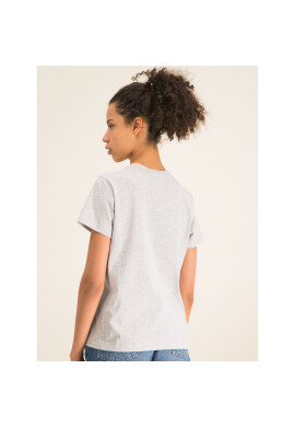 Champion Тишърт Script Logo 110992 Сив Regular Fit - Pepit.bg