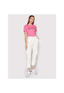 Champion Тишърт Script Logo 114472 PS158 Розов Regular Fit - Pepit.bg