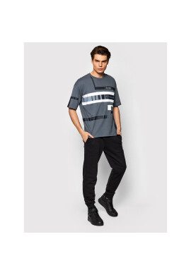 Champion Тишърт Script Logo 216487 Сив Custom Fit - Pepit.bg