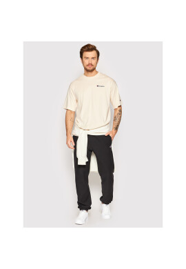 Champion Тишърт Script Logo 217071 Бежов Regular Fit - Pepit.bg