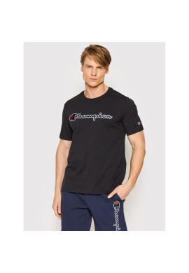 Champion Тишърт Script Logo 217814 Черен Regular Fit - Pepit.bg