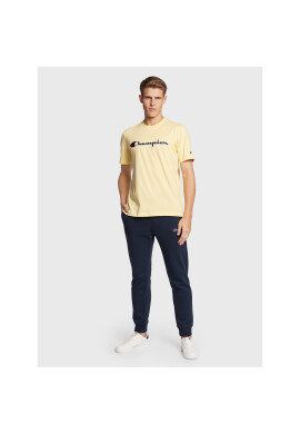 Champion Тишърт Script Logo 218007 Жълт Comfort Fit - Pepit.bg