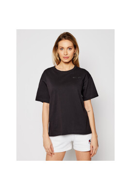 Champion Тишърт Script Logo Emroidery 112732 Черен Oversize - Pepit.bg