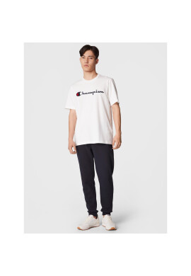 Champion Тишърт Script Logo Emroidery 218007 Бял Regular Fit - Pepit.bg