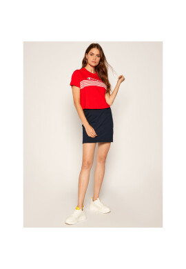 Champion Тишърт Script Logo Stripe 113098 Червен Custom Fit - Pepit.bg
