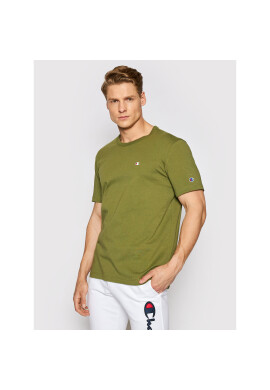 Champion Тишърт Small C Logo 214674 Зелен Regular Fit - Pepit.bg