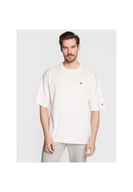 Champion Тишърт Small C Logo 216548 Бял Custom Fit - Pepit.bg