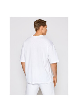 Champion Тишърт Small Script Logo 214282 Бял Custom Fit - Pepit.bg