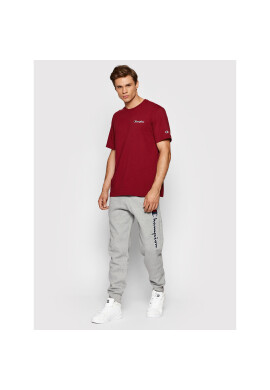 Champion Тишърт Small Script Logo 216480 Бордо Regular Fit - Pepit.bg