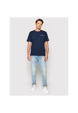 Champion Тишърт Small Script Logo 216480 Тъмносин Regular Fit - Pepit.bg