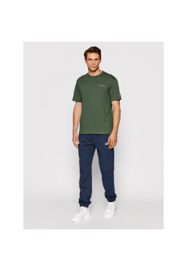 Champion Тишърт Small Script Logo 216480 Зелен Regular Fit - Pepit.bg