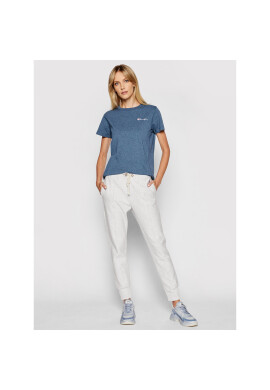 Champion Тишърт Small Script Logo Crew Neck 112195 Син Regular Fit - Pepit.bg