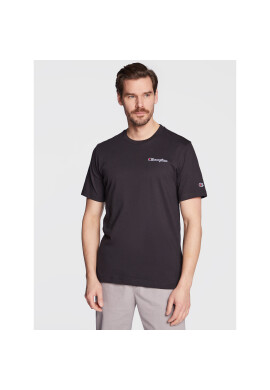 Champion Тишърт Small Script Logo Embroidery 218006 Черен Regular Fit - Pepit.bg
