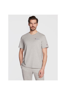 Champion Тишърт Small Script Logo Embroidery 218006 Сив Regular Fit - Pepit.bg