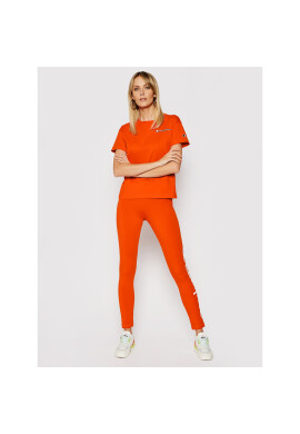 Champion Тишърт Small Vintage Script Logo 113090 Оранжев Custom Fit - Pepit.bg