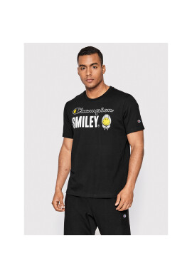 Champion Тишърт SMILEY 218221 Черен Regular Fit - Pepit.bg