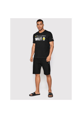 Champion Тишърт SMILEY 218221 Черен Regular Fit - Pepit.bg