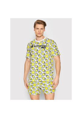 Champion Тишърт SMILEY 218223 Бял Regular Fit - Pepit.bg