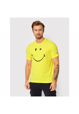 Champion Тишърт SMILEY 218226 Жълт Regular Fit - Pepit.bg
