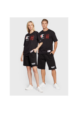 Champion Тишърт STRANGER THINGS Unisex 217791 Черен Custom Fit - Pepit.bg