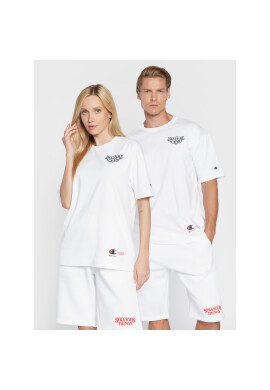 Champion Тишърт Unisex STRANGER THINGS 217791 Бял Custom Fit - Pepit.bg