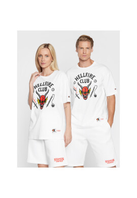 Champion Тишърт Unisex STRANGER THINGS 217791 Бял Custom Fit - Pepit.bg
