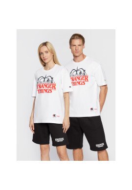 Champion Тишърт Unisex STRANGER THINGS 217791 Бял Custom Fit - Pepit.bg