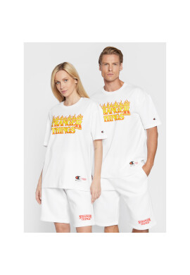 Champion Тишърт Unisex STRANGER THINGS 217791 Бял Custom Fit - Pepit.bg